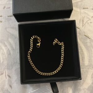 Saint Morta 5MM Cuban Bracelet Gold